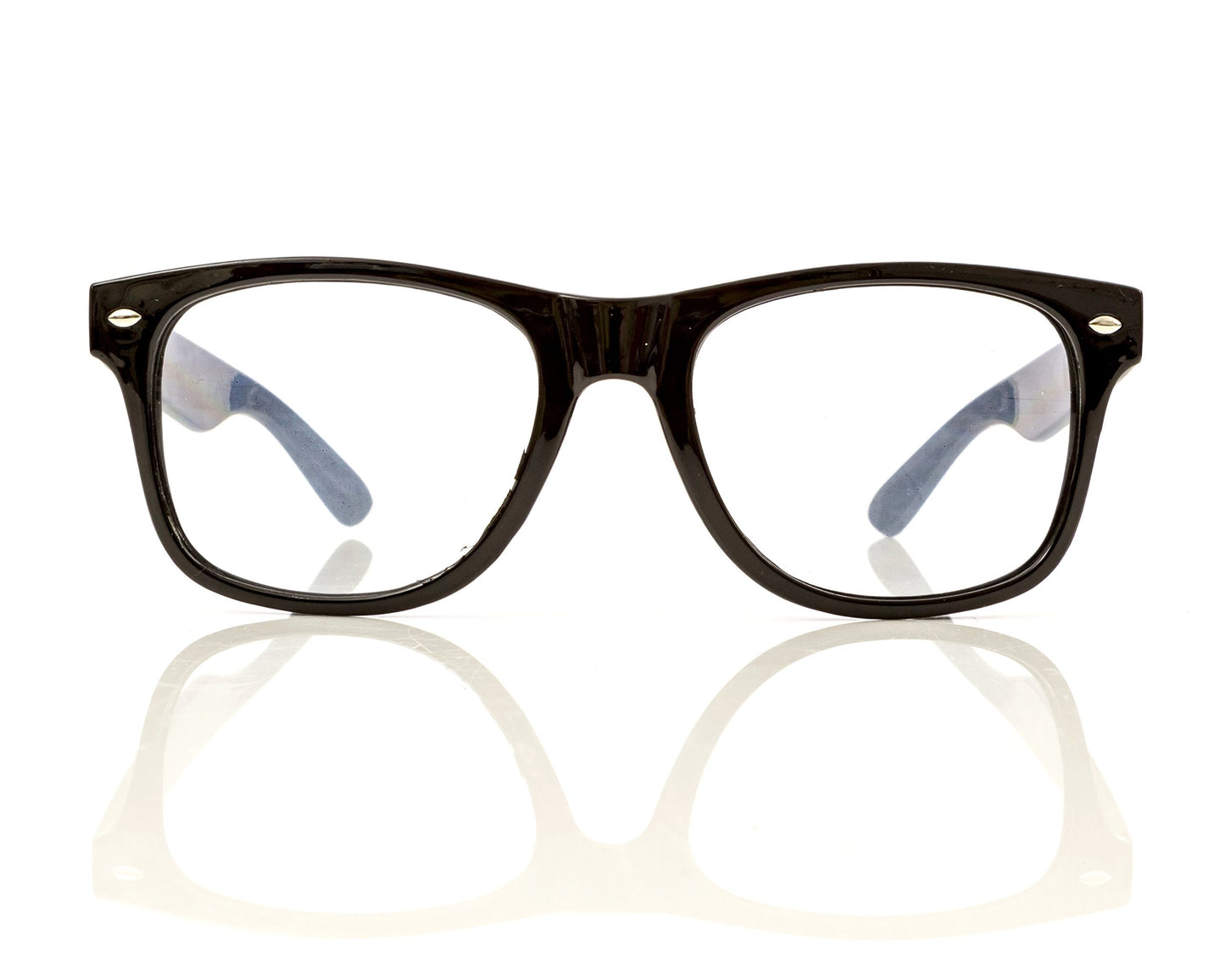 Alternative Imagination Spiral Diffraction Glasses - for Raves, Festivals, Holiday Lights - Black Frame