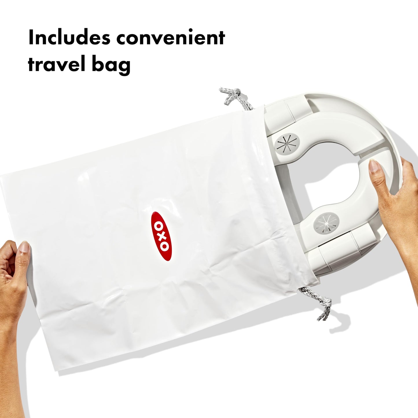 OXO Tot 2-in-1 Go Portable Potty with Travel Bag, Travel Potty Seat for Toddler