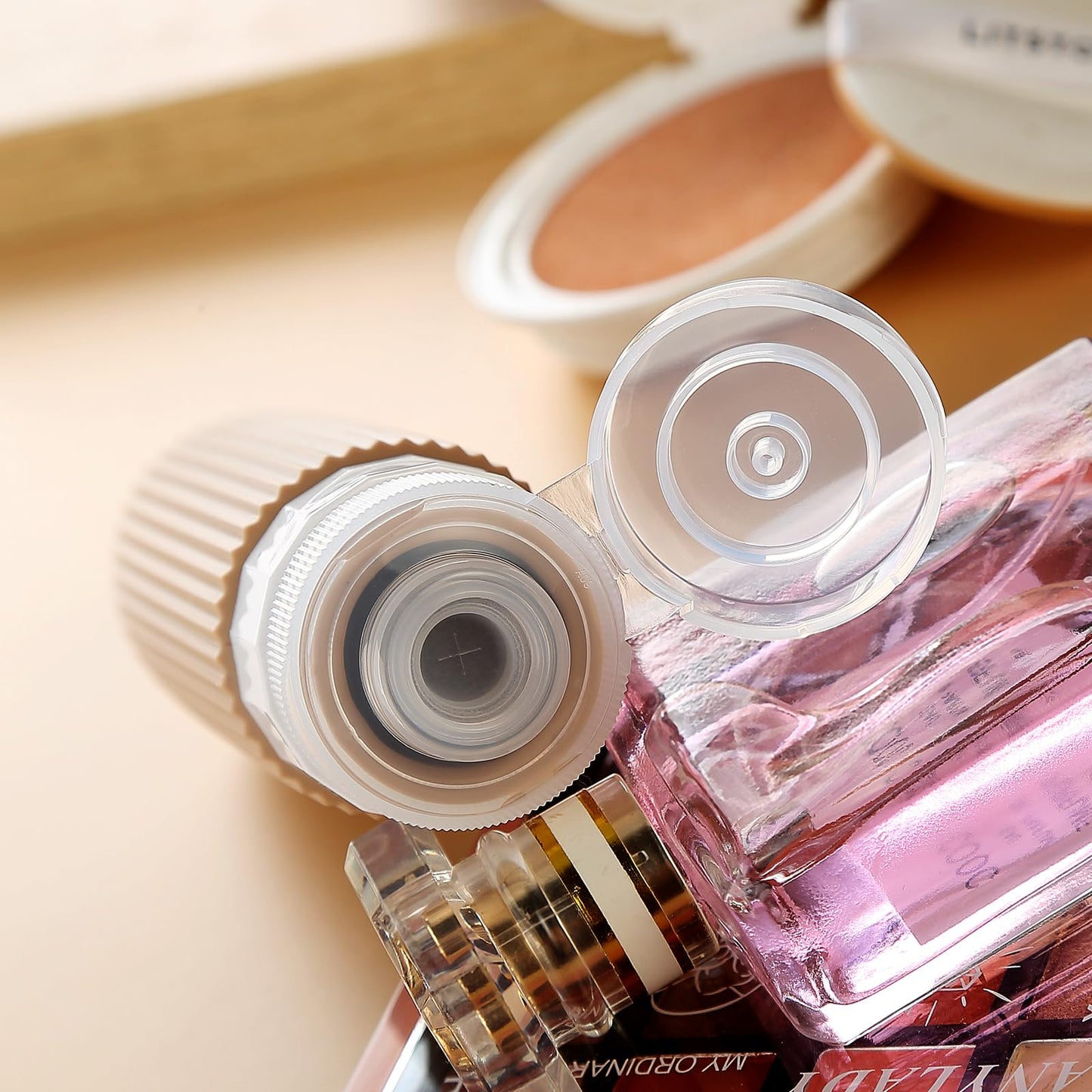 Mrsdry Travel Bottles for Toiletries, Tsa Approved 3oz Portable Travel Bottles, BPA Free Leak Proof Squeezable Silicone Travel Size Containers, Travel Accessories with Clear Toiletry Bag (4 Pack)