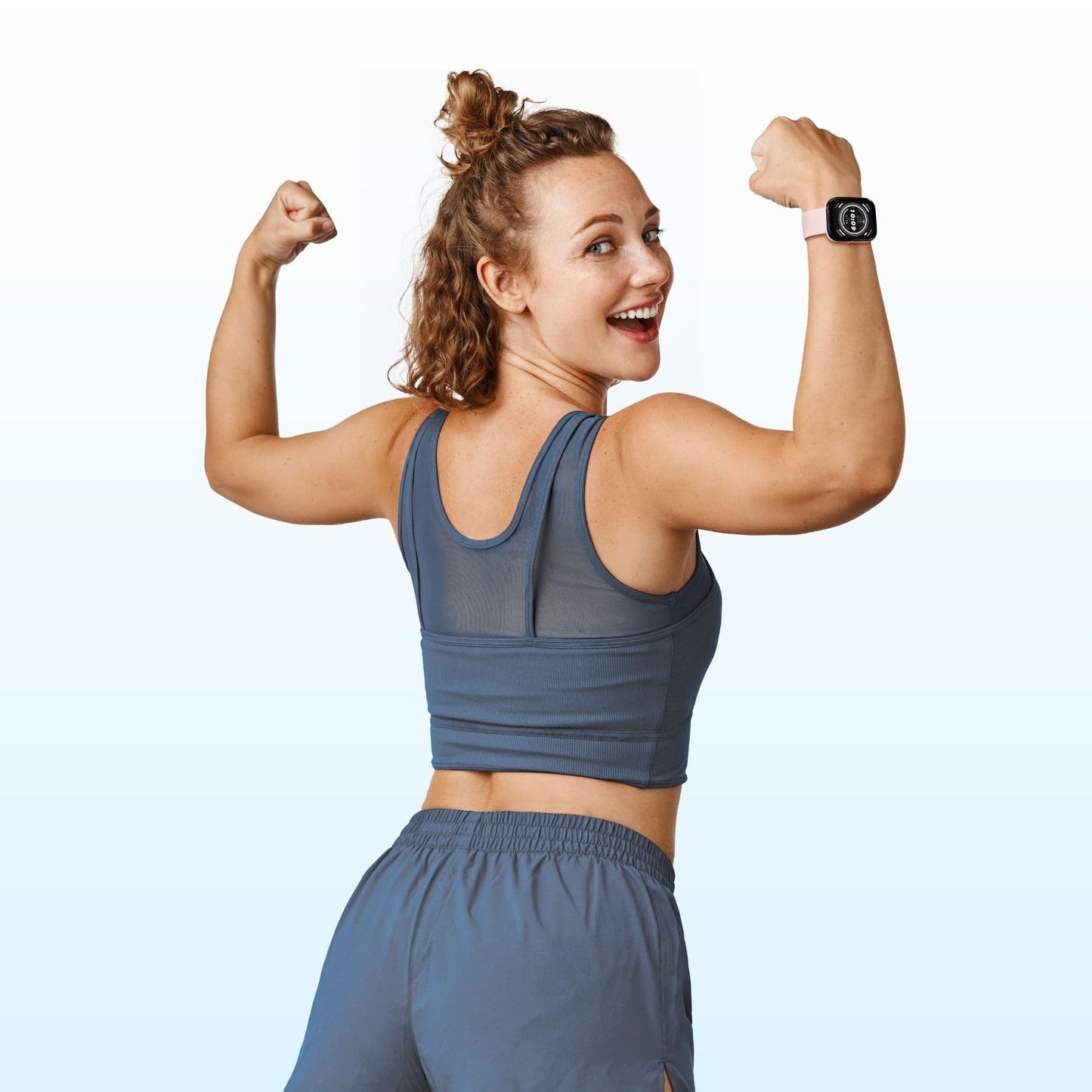 Amazfit Bip 5 Smart Watch 46mm, GPS, Amazon Alexa Built-in, Bluetooth Calling, 10-Day Battery, Heart-Rate & VO2 Max, Sleep Health Monitoring, AI Fitness Tracker App, for Android & iPhone, Pastel Pink