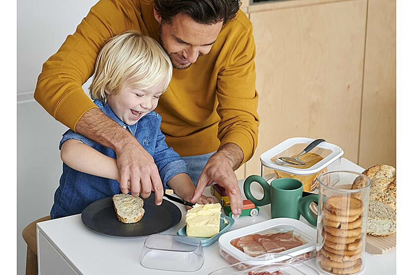 Mepal, MODULA Cheese Box for Cheddar or Mozzarella with Transparent Lid, Airtight, Portable, BPA Free, Holds 68 oz, 1 Count