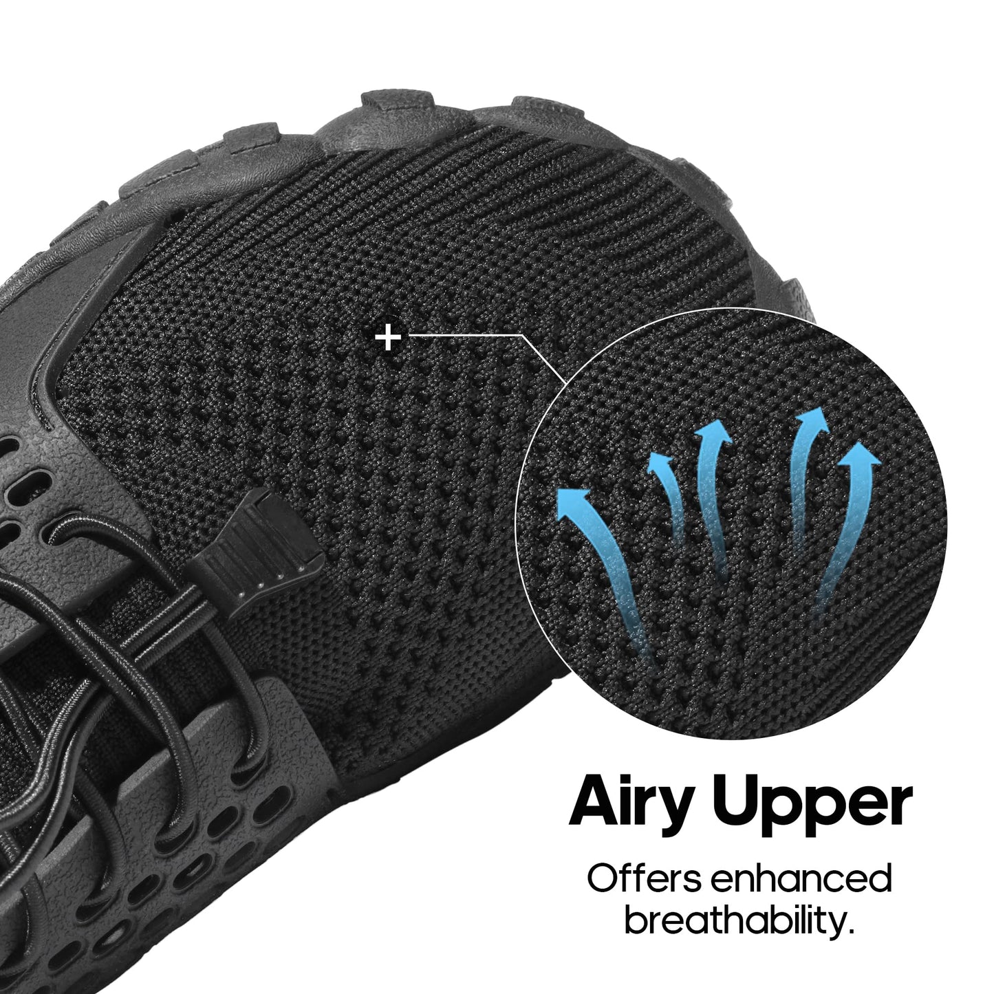 NORTIV 8 Mens Lightweight Barefoot Aqua Water Shoes for Outdoor Sports, Swim, Fishing, Hiking, Diving, Surf Walking, Black - 10 (TREKMAN-2)