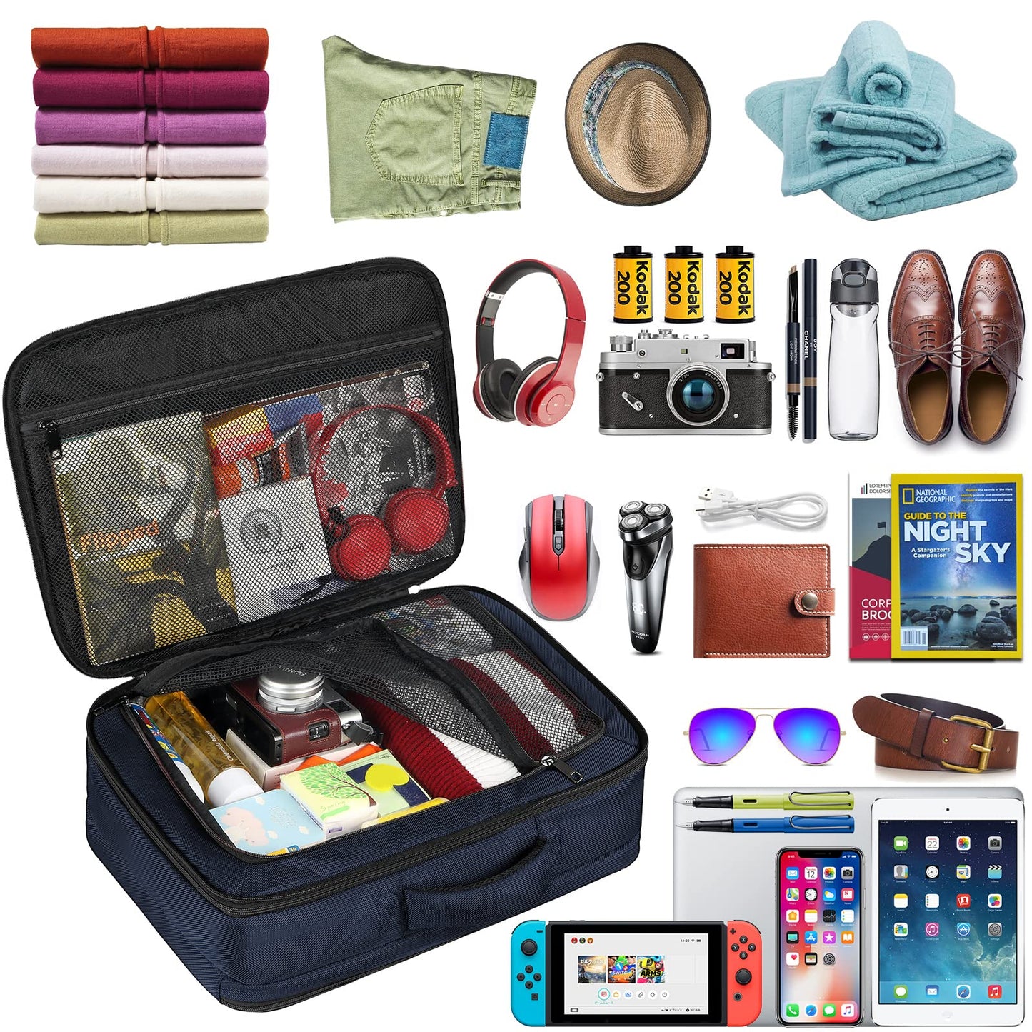 Mogplof Carry On Travel Backpack, Large Flight Approved Traveling Backpack for Women & Men, 40L Anti Theft TSA Friendly Expandable Luggage, Weekender Suitcase Fit for 17/17.3 Inch Laptop