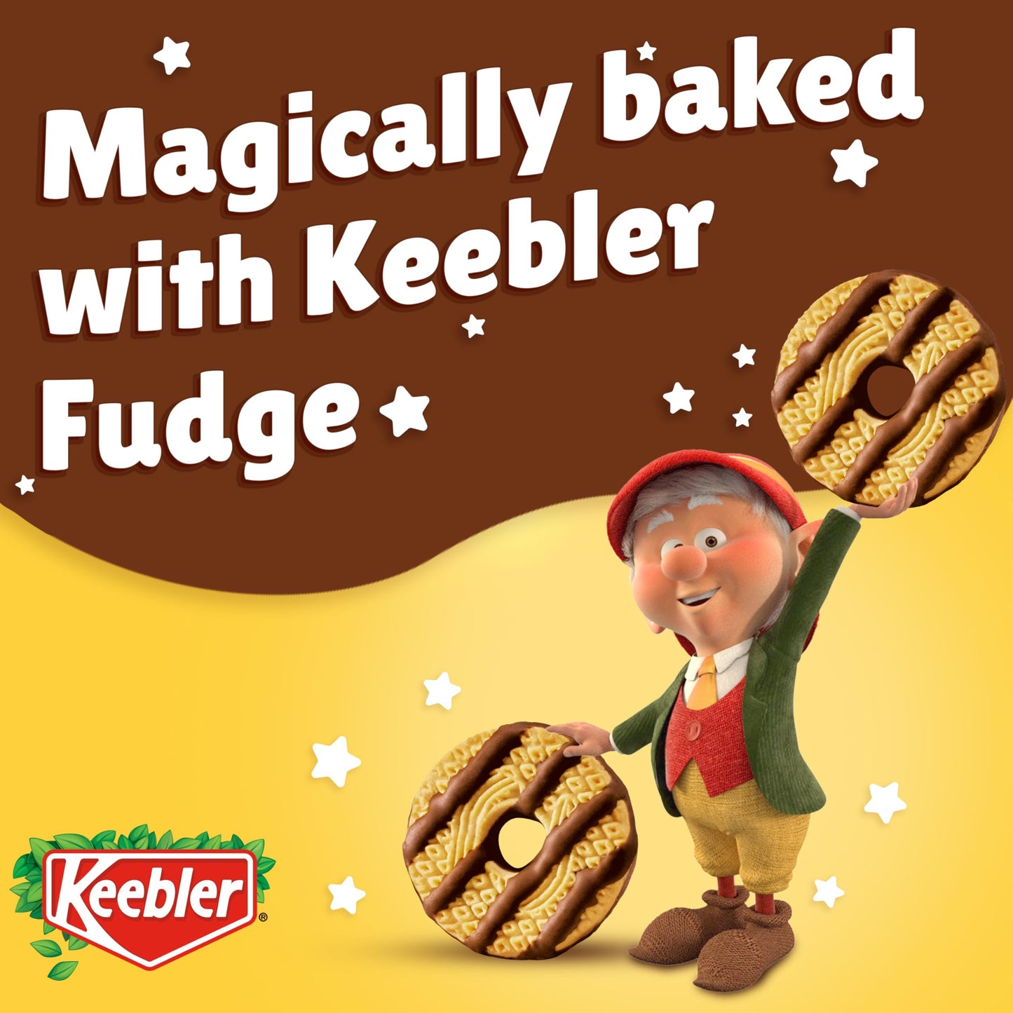 Keebler On-The-Go Fudge Stripes Cookies, 12 Count (Pack of 1)