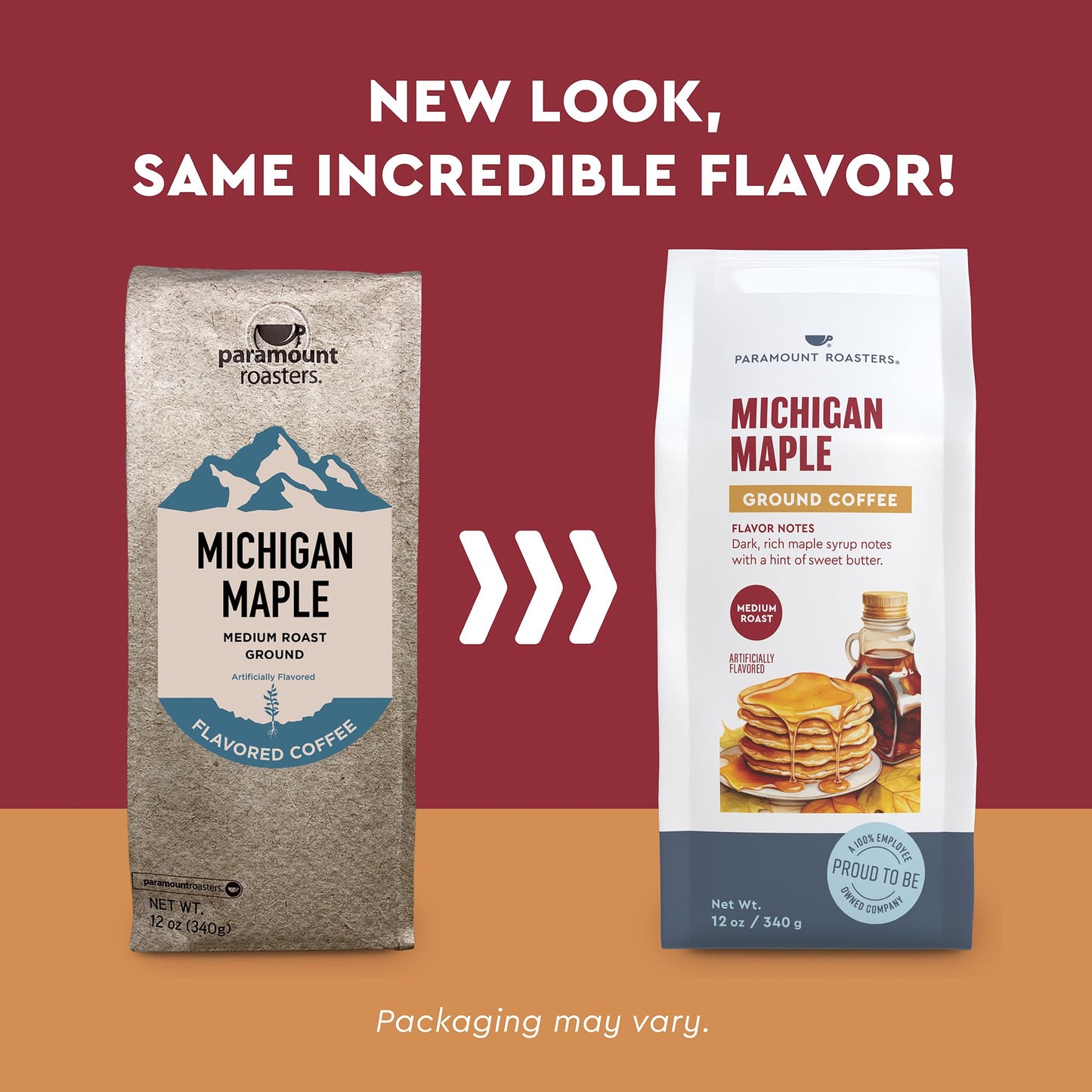 Paramount Roasters, Michigan Maple Flavored Ground Coffee, 12oz Medium Roast (Paramount Coffee Company)