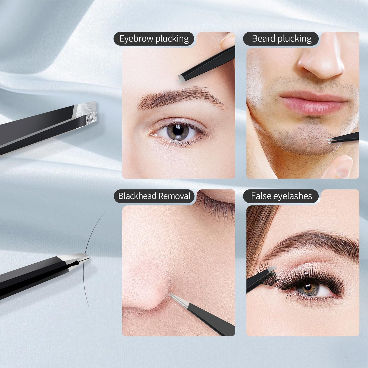 MIYADIVA 30X Magnifying Mirror, Small Travel Mirror with Suction Cup and Tweezers, 3.5 Inches