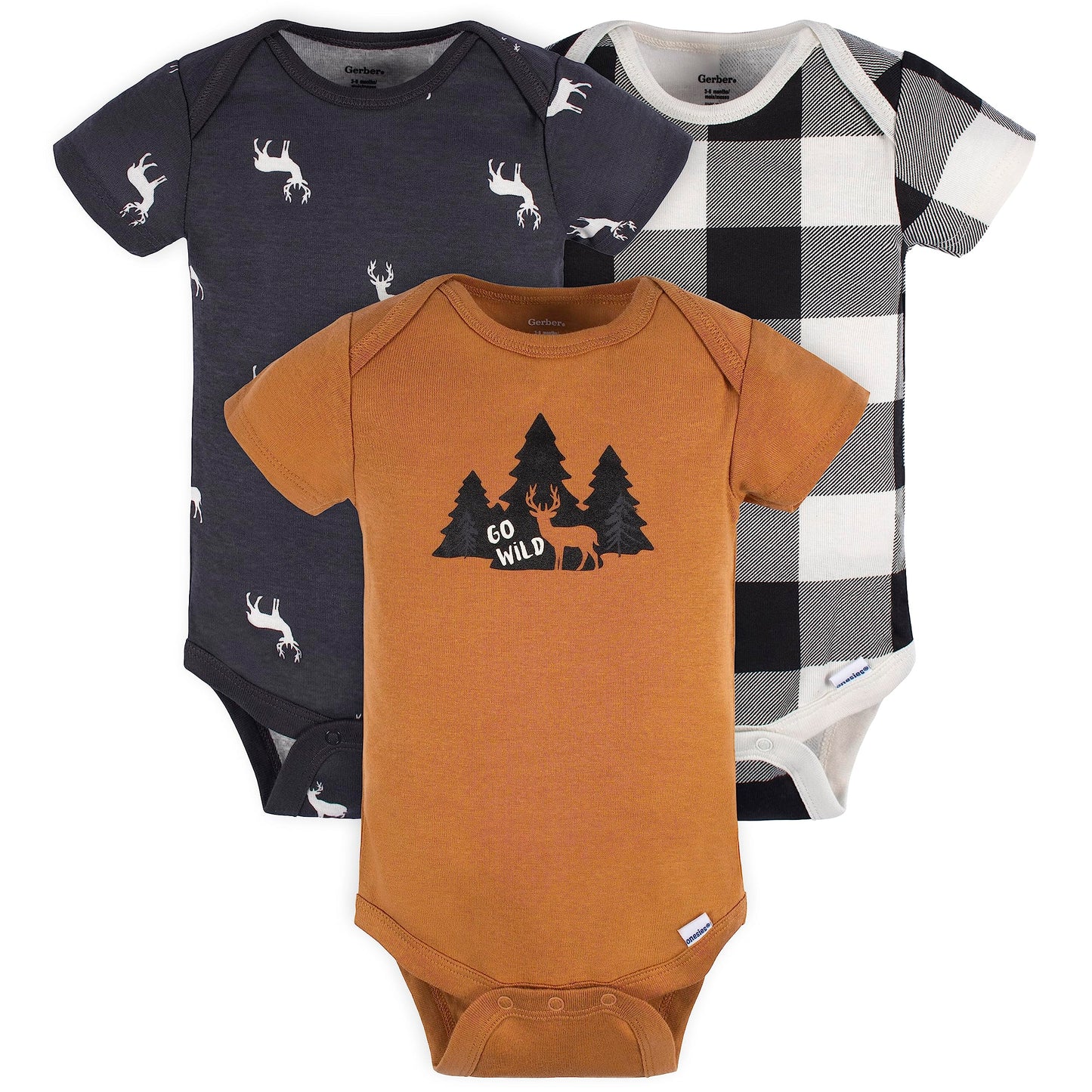 Gerber Baby Boys 12 Piece Layette Gift Set, Brown Deer, 0-3 Months