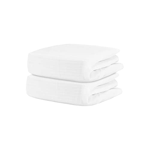 Newton Baby Organic Fitted Crib Sheets (2-Pack) - Ultra Breathable and Soft, 100% Organic Muslin Cotton, Fits All Standard Cribs, White…