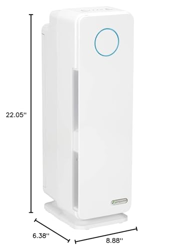 GermGuardian Air Purifier for Homes with Pets, H13 Pet HEPA Filter, Removes Pet Dander, Dust, Allergens, Smoke, Pollen, Odors, Mold, UV-C Light Helps Reduce Germs, 22 Inch, White, AC4300WPT