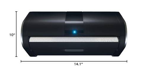 Innovia Automatic Paper Towel Dispenser. Touchless Technology. Works with Most Paper Towel Brands and Sizes. Dispenses The Number of Sheets You Need. Black, Under Cabinet Mounted.