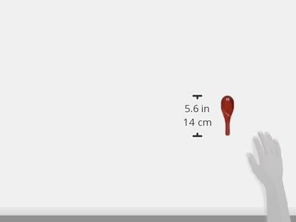 JapanBargain 2384, Chinese Soup Spoons Asian Japanese Chinese Wonton Soba Rice Pho Ramen Noodle Soup Spoons, Black/Red, Set of 2