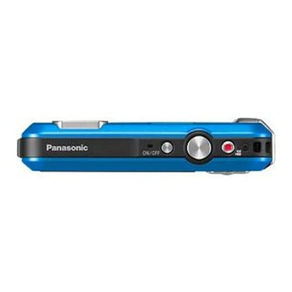 Panasonic LUMIX Waterproof Digital Camera Underwater Camcorder with Optical Image Stabilizer, Time Lapse, Torch Light and 220MB Built-In Memory – DMC-TS30A (Blue)
