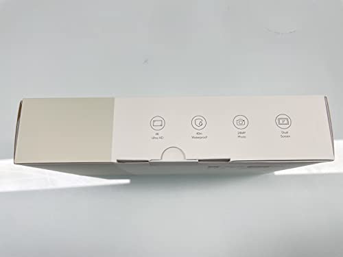 WOLFANG GA200 24MP 4K Action Camera 40M Waterproof Underwater Camera for Snorkeling, EIS WiFi Adjustable Wide Angle Dual Screen Camera for Vlog, Webcam(Charger, Remote Control and Helmet Accessories)