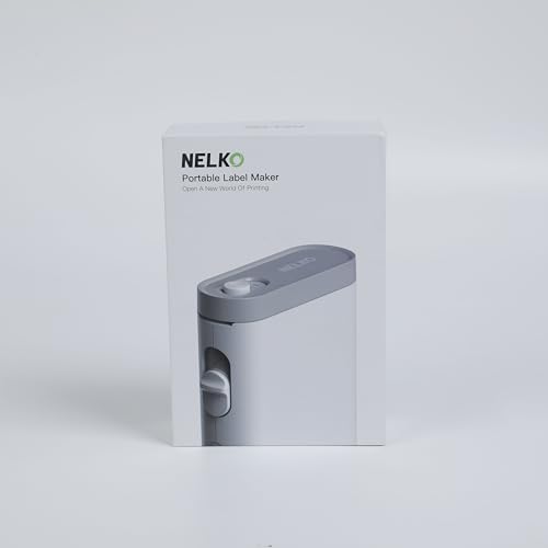 Nelko Label Maker Machine with Tape, P21 Bluetooth Label Printer, Wireless Mini Label Makers with Multiple Templates for School Office Home, White