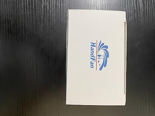 HandFan 5200mAh Portable Handheld Fan Rechargeable with Power Bank-3 Speeds Foldable Personal Cooling, 2-IN-1 Hand Held Fan Battery Operated, 20H Runtime for Travel/Summer/Concerts/Women (Black&Blue)