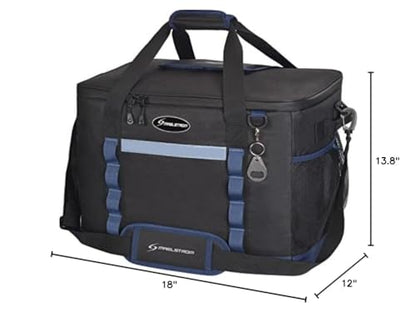 Maelstrom ICY Hollow Cooler Bag,75 Cans Collapsible Soft Sided Cooler,Extra Large Insulated Leakproof Lunch Cooler Bag,Portable for Grocery Shopping,Camping,Tailgating and Road Trips, G: 75 Can Black