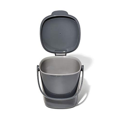 OXO Good Grips Easy-Clean Compost Bin, Charcoal - 0.75 GAL