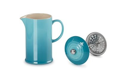 Le Creuset Stoneware French Press, 34 oz., Caribbean