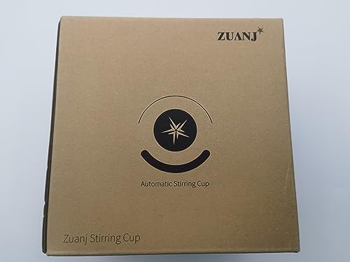 FOXNSK Self Stirring Coffee Mug 12.2 oz, Electric Mixing Cup with Magnetic Stirrer & Anti-Sedimentation, Rechargeable Travel Mug for Coffee, Milk, Hot Cocoa (Pink)