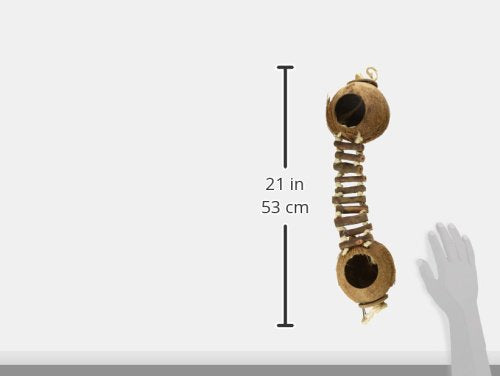 Prevue Pet Products Naturals Double Coconut Walk for Small Animals & Birds 62818,16X4X9