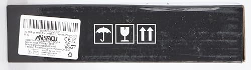 3D Hologram Fan, 42CM 3D Hologram Projector HD LED Holographic Christmas Tree Advertising Display with Remote and Bluetooth and WiFi,1500 Video Library and for Business,Bar,Halloween Missyou 16.5 Inch