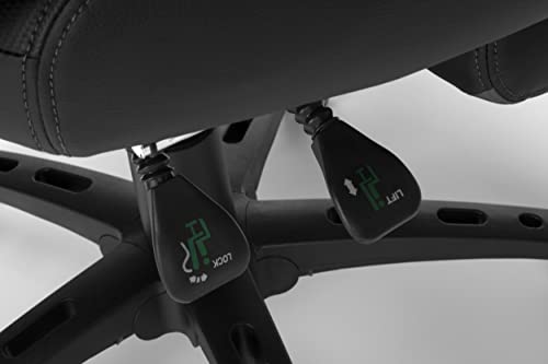 RESPAWN 110 Pro Gaming Chair - Gaming Chair with Footrest, Reclining Gaming Chair, Video Gaming Computer Desk Chair, Adjustable Desk Chair, Gaming Chairs For Adults With Headrest Pillow - Grey