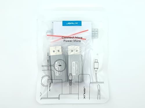 JSAUX 4K DisplayPort to HDMI Adapter 2-Pack, DP PC to HDMI Monitor Converter Video UHD 2K@120Hz,4K@30 DP to HDTV Male to Female Uni-Directional Adapter Compatible with Dell, Lenovo, HP,GPU, AMD -Grey