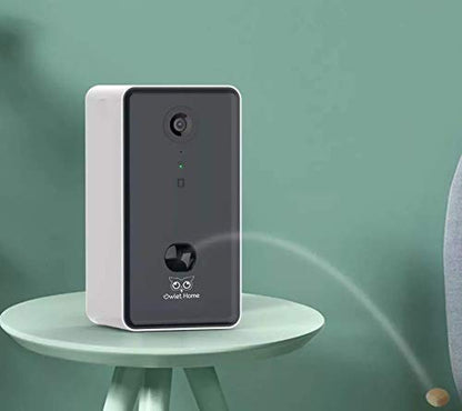 Owlet Home Pet Camera with Treat Dispenser/Tossing for Dogs/Cats, Smart Dog/Cat Camera, Free App, 2.4G & 5G WiFi, 1080P HD Live Video, Auto Night Vision, 2-Way Audio, Motion Alert, No Monthly Fee