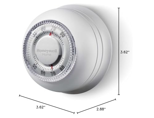 Honeywell Home CT87K1004 The Round Heat Only Manual Thermostat