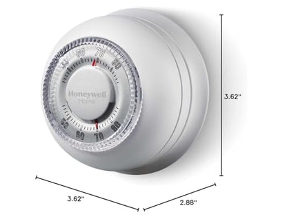 Honeywell Home CT87K1004 The Round Heat Only Manual Thermostat