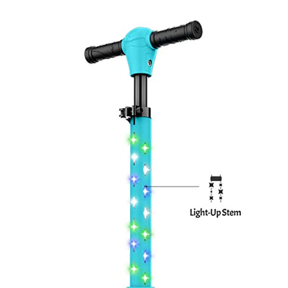 Jetson Scooters - Jupiter Mini 3 Wheel Kick Scooter, Blue, Foldable, Lightweight, Portable