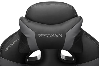 RESPAWN 110 Pro Gaming Chair - Gaming Chair with Footrest, Reclining Gaming Chair, Video Gaming Computer Desk Chair, Adjustable Desk Chair, Gaming Chairs For Adults With Headrest Pillow - Grey
