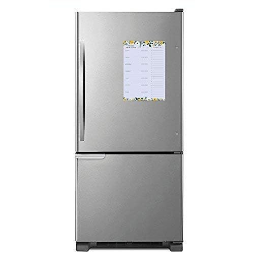 Minimalmart Weekly Magnetic Meal Planner Notepad - Food Planning Organizer and Grocery List Pad, Premium 52 Pages, with Tear Away Perforated Shopping List