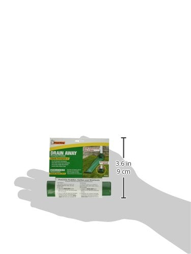 Frost King DE200 Standard Plastic Drain Away Downspout Extender, Extends 8-Feet, Green