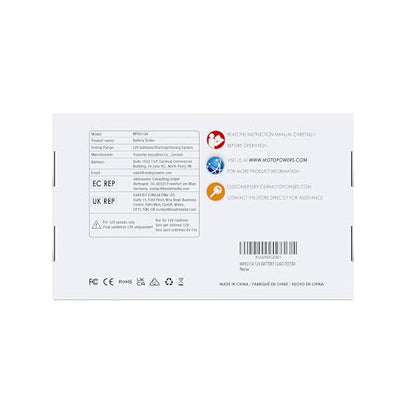 MOTOPOWER MP0515A 12V Car Battery Tester Automotive 100-2000 CCA Battery Load Tester Auto Cranking and Charging System Tester