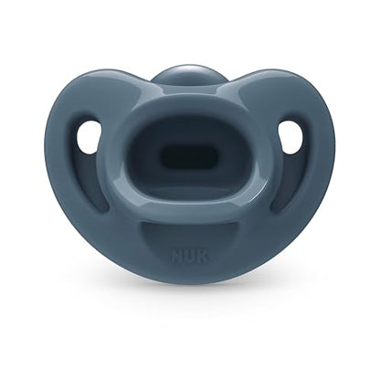 NUK Timeless Comfy Pacifier | 100% Silicone, One-Piece Design | BPA-Free, Gentle on Baby’s Skin | 5-Pack, for 0-6M