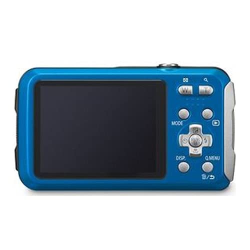 Panasonic LUMIX Waterproof Digital Camera Underwater Camcorder with Optical Image Stabilizer, Time Lapse, Torch Light and 220MB Built-In Memory – DMC-TS30A (Blue)