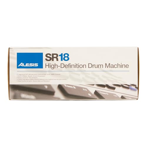 Alesis SR-18 - Studio-Grade Standalone Drum Machine With On-Board Sound Library, Performance Driven I/O and In-Built Effects / Processors