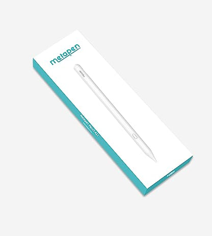 Metapen Pencil A11 for iPad 6th-11th, Quick Button & Bluetooth, 2X Fast Charge Stylus Pen for 2018-2025 Apple iPad a16/11/10/9/8/7/6th Gen, Pro 12.9/11/13-inch M4, Air3/4/5/M2/M3, Mini 5/6th