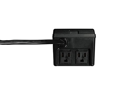 NSi Industries TORK RHB32R Indoor/Outdoor 15-Amp Plug-in Heavy Duty Mechanical Timer 24-Hour Programming – GREEN & RED Trippers TWO Receptacles Black Cover