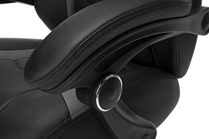 RESPAWN 110 Pro Gaming Chair - Gaming Chair with Footrest, Reclining Gaming Chair, Video Gaming Computer Desk Chair, Adjustable Desk Chair, Gaming Chairs For Adults With Headrest Pillow - Grey