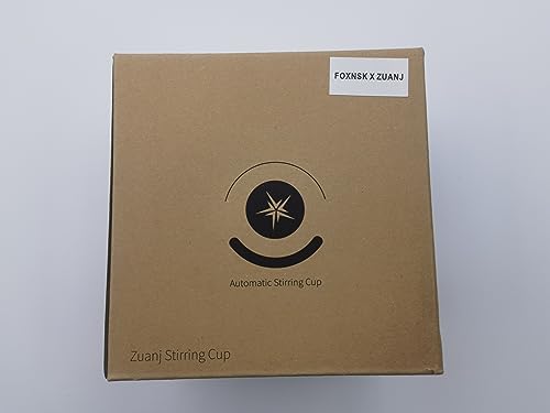 FOXNSK Self Stirring Coffee Mug 12.2 oz, Electric Mixing Cup with Magnetic Stirrer & Anti-Sedimentation, Rechargeable Travel Mug for Coffee, Milk, Hot Cocoa (Pink)