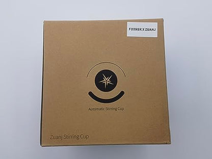 FOXNSK Self Stirring Coffee Mug 12.2 oz, Electric Mixing Cup with Magnetic Stirrer & Anti-Sedimentation, Rechargeable Travel Mug for Coffee, Milk, Hot Cocoa (Pink)