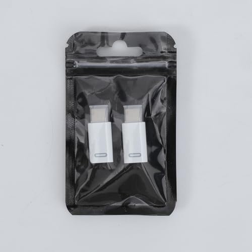MoKo Lightning Female to USB C Male Adapter for iPhone 17 Air 16 15 Pro Max Plus, Galaxy, iPad - Not for Earphone/USB Stick/iPencil, 2 Pack USB-C to Lightning Adapter ONLY for Charging/Data Transfer