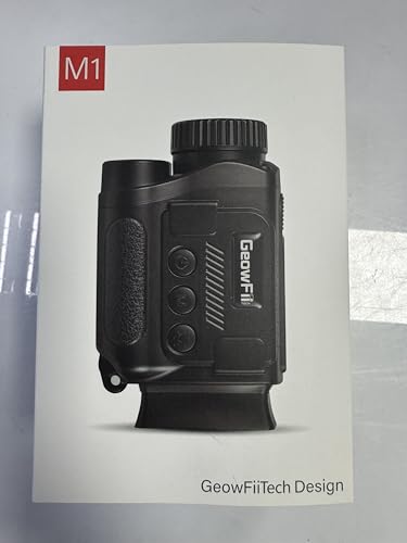 GeowFiiTech Night Vision Monocular, 4K Infrared Digital Night Vision Goggles with 850nm IR, 40M Photo & 4K Video, 984FT Range, 8X Zoom, Rechargeable Battery, 32GB Card for Hunting Camping Adventure