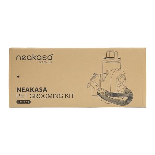 Neakasa by neabot P2 Pro Dog Grooming Kit, Dog Clippers Vacuum Suction 99% Hair, Pet Grooming with 5 Proven Tools, 2L Large-Capacity Easy Empty Dustbin for Dogs Cats Animals