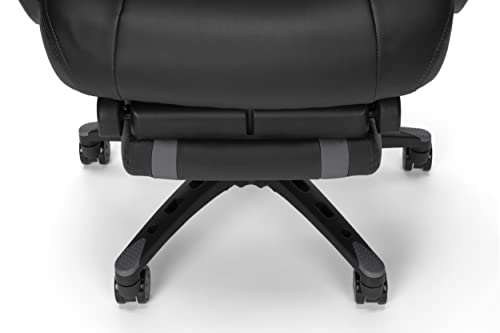 RESPAWN 110 Pro Gaming Chair - Gaming Chair with Footrest, Reclining Gaming Chair, Video Gaming Computer Desk Chair, Adjustable Desk Chair, Gaming Chairs For Adults With Headrest Pillow - Grey