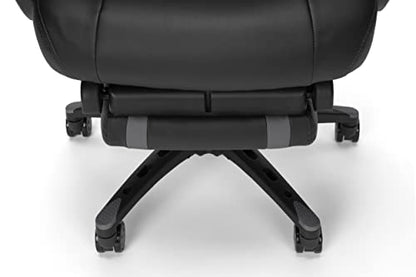 RESPAWN 110 Pro Gaming Chair - Gaming Chair with Footrest, Reclining Gaming Chair, Video Gaming Computer Desk Chair, Adjustable Desk Chair, Gaming Chairs For Adults With Headrest Pillow - Grey