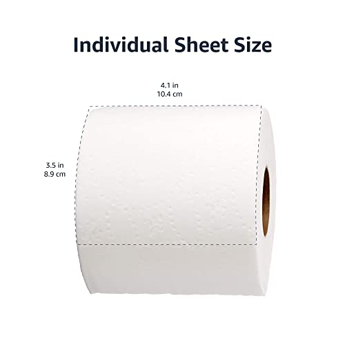 AmazonCommercial 2-Ply White Ultra Plus Individually Wrapped Toilet Paper |Bulk|Septic Safe |Compatible with Standard Dispensers|FSC Certified |400 Sheets per Roll (24 Rolls)(4.1 x 3.6 Sheet)