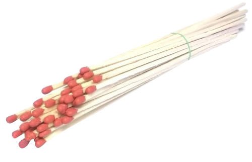 MegaDeal 200 Pack 11" Long Wooden Matches (5-Packs of 40)